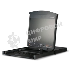 Квм консоль ATEN 8P CAT5 HIGH DENSITY DUAL RAIL LCD OVER