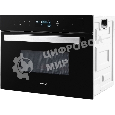 Духовой шкаф электрический Weissgauff OEMS 459 PDB черный, встраиваемый