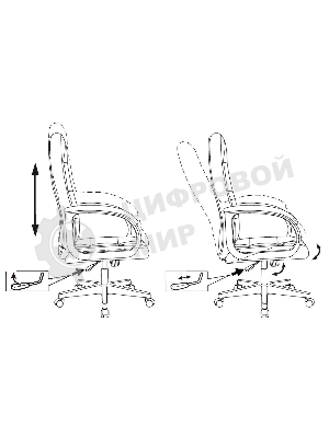 Кресло Бюрократ CH 002 OR-10 слоновая кость, экокожа