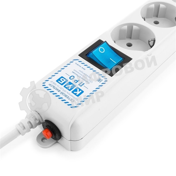 Фильтр-удлинитель Power Cube PRO, 1,9 м, LC контур, 16А/3,5кВт Surge protector Power Cube Pro 1,9 m, LC circuit, 6 outlets (белый) 16A/3,5kVt