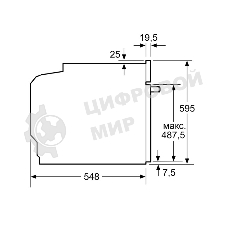 Электрический духовой шкаф с конвекцией Bosch HBG578EB3, объем 71 л, 10 режимов, автопрограммы, очистка пиролитическая + паровая, 4 стекла в дверце, направляющие проволочные + телескопические (1 уровень)