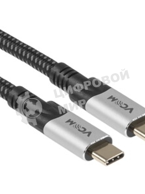 Кабель USB4 TypeC(M)--TypeC(M), 5K@60Hz, 8K@30Hz 40Gbps, PD 240W, VCOM, 1.5м CU560-1.5M
