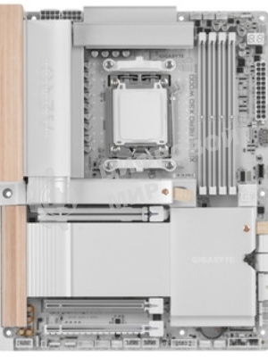 Материнская плата Gigabyte X870E AERO X3D WOOD, AM5, AMD X870E, 4xDDR5, 4xSATA, 4xM.2, 2xPCIe 5.0 x16, 1xPCIe 4.0 x16, 1xHDMI, 2x5Gb LAN, Wi-Fi 7, Bluetooth 5.4, 2xUSB-C 40Gbps (USB4), 1xUSB-C 20Gbps, 5xUSB-A 10Gbps, 3xUSB-A 5Gbps, 3x3.5 мм + S/PDIF оптический, 7.1, вставки из дерева, ATX