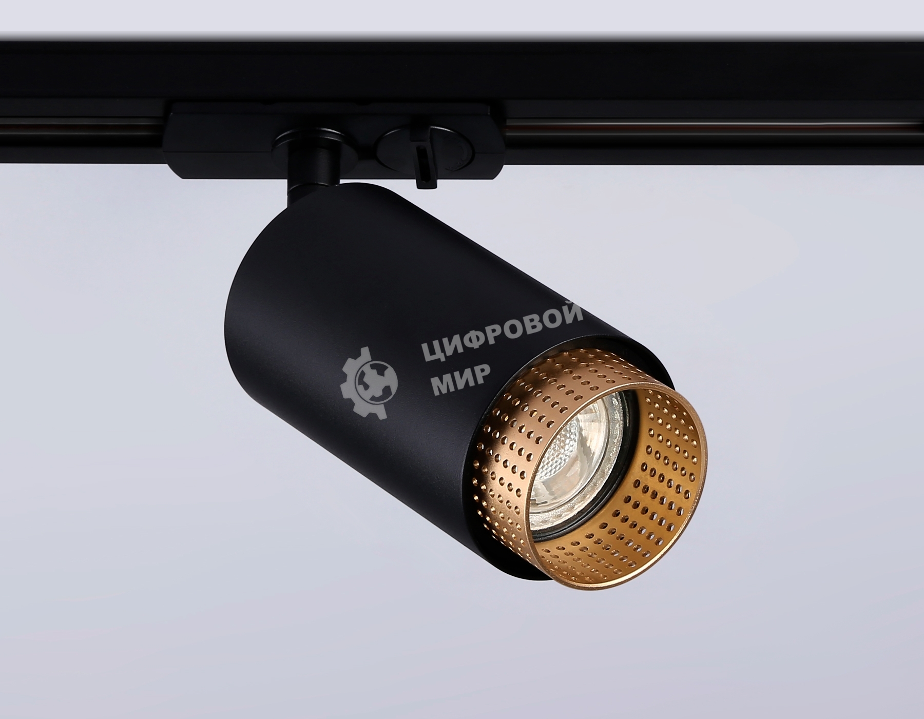 Трековый однофазный светильник Ambrella light GL5162 BK/GD черный/золото GU10 max 12W D60*190