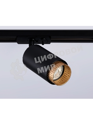 Трековый однофазный светильник Ambrella light GL5162 BK/GD черный/золото GU10 max 12W D60*190