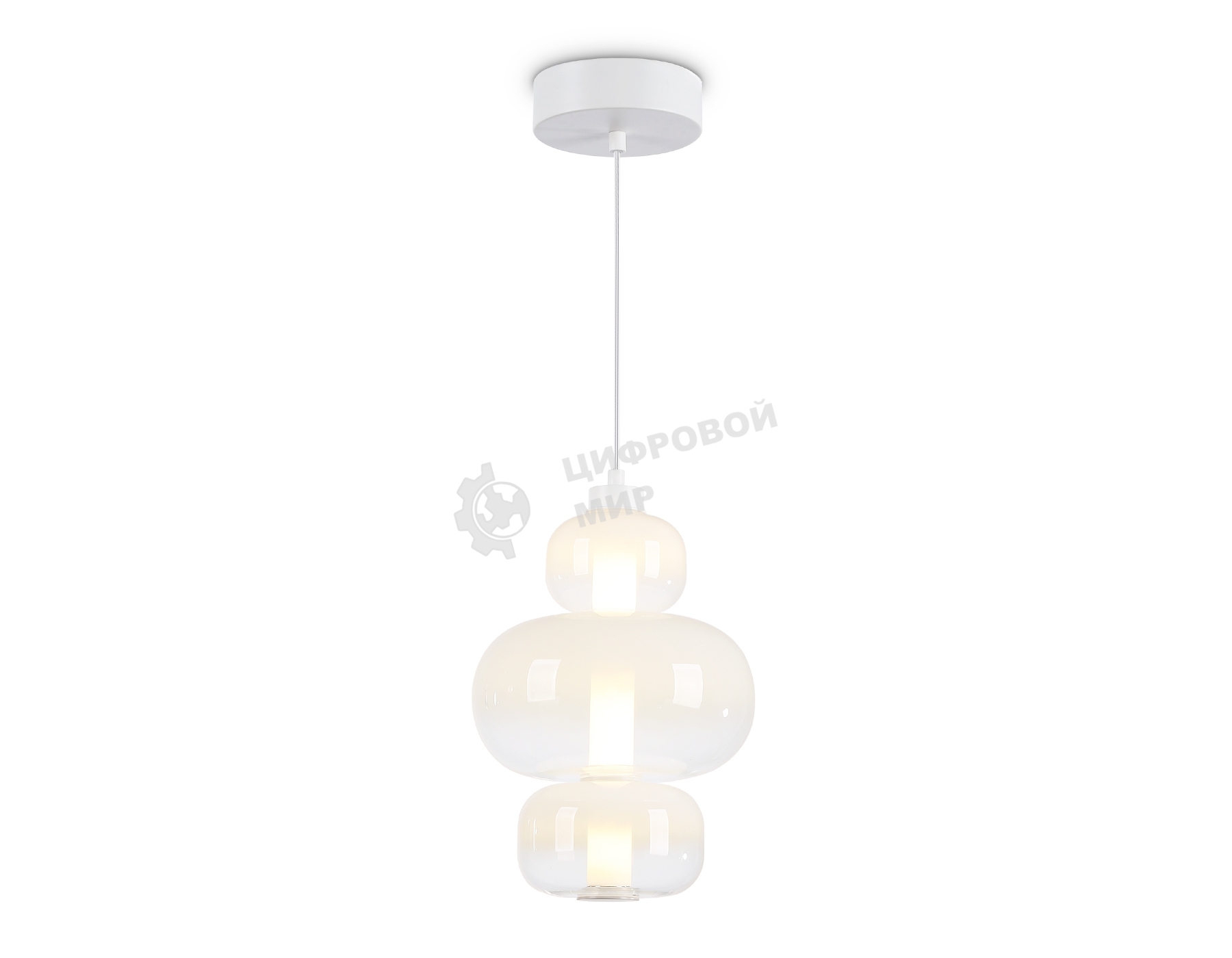 Подвесной светодиодный светильник Ambrella light LH11056 WH/FR белый/белый матовый 18W 3000K D230*350