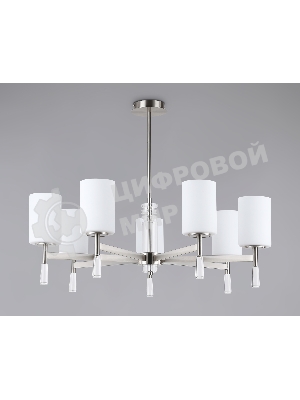Люстра Ambrella light LH56253/7 SN/FR никель/белый матовый E27/7 max 60W D750*590