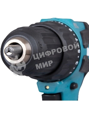 Дрель-шуруповерт Makita DHP490WVE, 18 В, 2 Ач, 50 Нм, бесщеточный, ударный