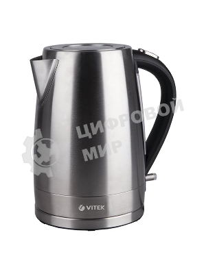 Чайник электрический Vitek VT-7000 1.7 л, 2200 Вт, серебристый (корпус: металл)