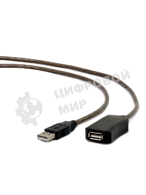 Кабель-удлинитель USB2.0 активный Gembird/Cablexpert UAE-01-5M, AM/AF, 5м