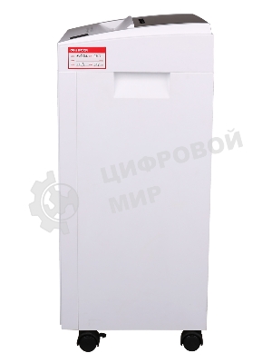 Шредер Deli 9953 белый (секр.P-5)/фрагменты/8лист./23лтр./скрепки/скобы/пл.карты/CD