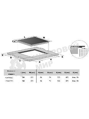 Индукционная варочная панель Weissgauff HI 640 BSC