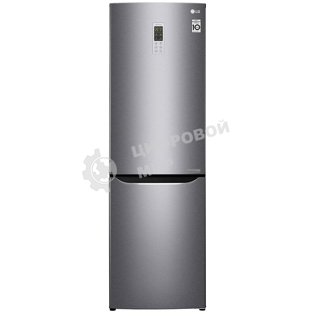 Холодильник LG GA-B419SLGL графит двухкамерный 223/79л морозилка снизу, No Frost