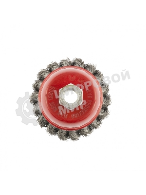 Щетка Matrix для УШМ, 75 мм, М14, Чашка, крученая проволока 0,35 мм