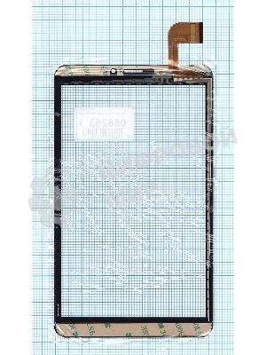 Сенсорное стекло (тачскрин) ZYD080-64V, черное