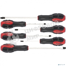 Набор отверток Matrix ударных 6шт. ph1x75 ph2x100 ph3x150 sl5x75 sl6x100 sl8x150 crv