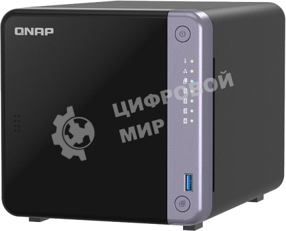 Сетевое хранилище NAS Qnap TS-432X-4G 4-bay настольный Alpine AL-524