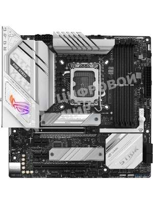 Материнская плата ASUS ROG STRIX B760-G GAMING WIFI, LGA 1700, Intel B760, 4xDDR5, 4xSATA, 2xM.2, 1xPCIe 5.0 x16, 1xPCIe 4.0 x4, 1xHDMI, 1xDP, 1x 2.5Gb LAN, 1xUSB-A 3.2 Gen 2, 2xUSB-A 3.2 Gen 1, 4xUSB-A 2.0, 1xUSB-C 3.2 Gen 1, 1xUSB-C 3.2 Gen 2x2, 5x3.5 мм, 7.1, mATX
