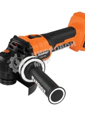 Машина углошлифовальная аккумуляторная PATRIOT AG 125L UES, диска 125мм, 7500 об/мин, виброзащитная дополнительная рукоятка,