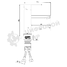 SUS125-001F Смеситель для умывальника, ø35
