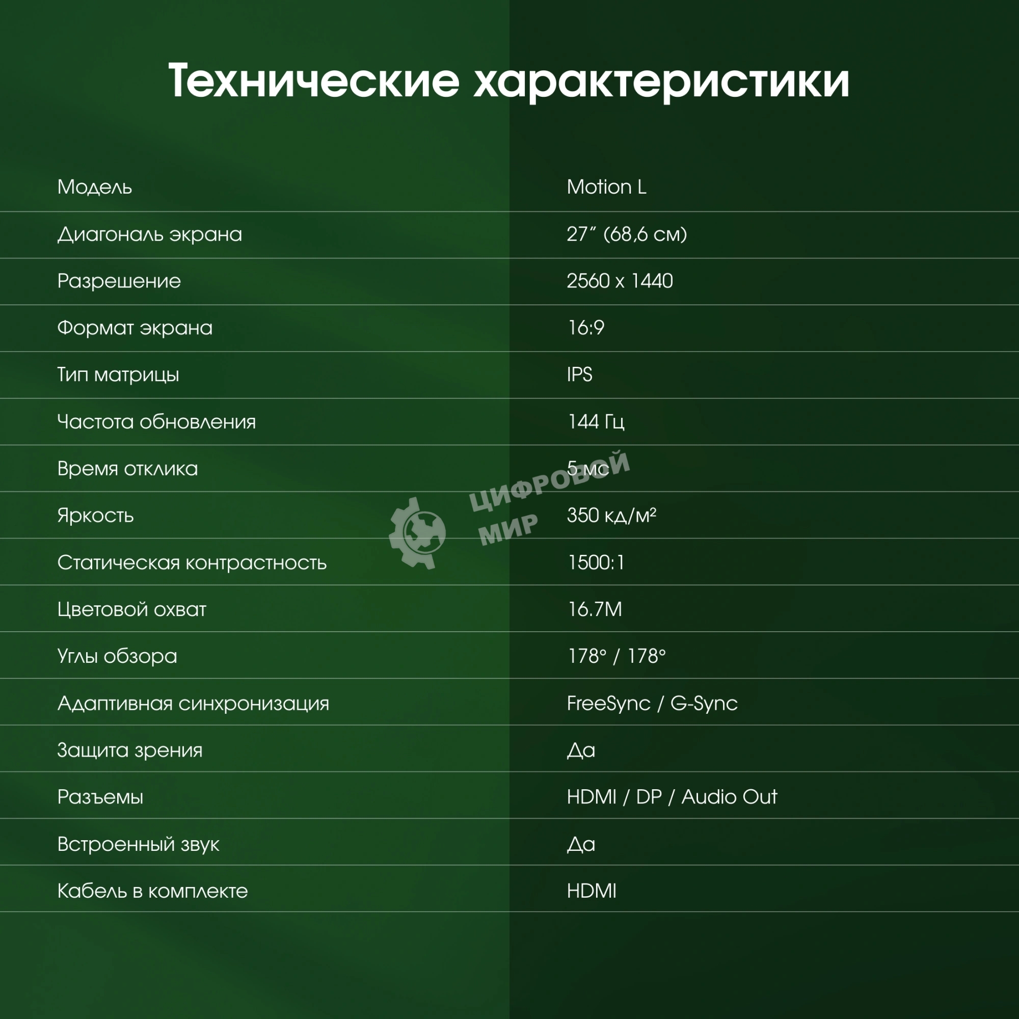 Монитор Digma Pro 27