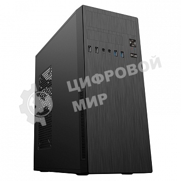 Компьютерный корпус MidiTower Powerman DA812BK черный PM-500ATX-F 2хUSB 2.0+2хUSB 3.0 Audio ATX