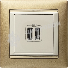 Розетка 2-ая USB 774170 Legrand Valena Сл. кость