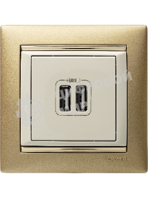 Розетка 2-ая USB 774170 Legrand Valena Сл. кость