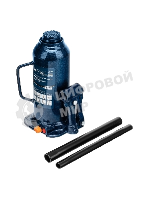 Домкрат гидравлический бутылочный, 12 т, h подъема 227–457 мм Stels