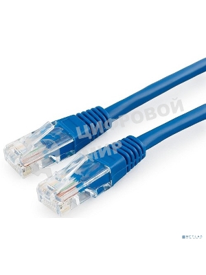 Патч-корд медный UTP Cablexpert PP10-2M/B cat.5e, 2м, литой, многожильный, синий