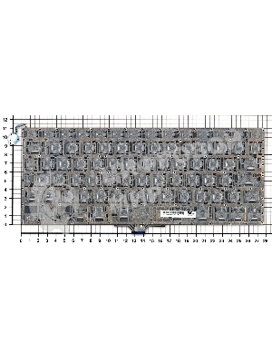 Клавиатура для ноутбука MacBook Air A1304 A1237 13.3 черная большой ENTER