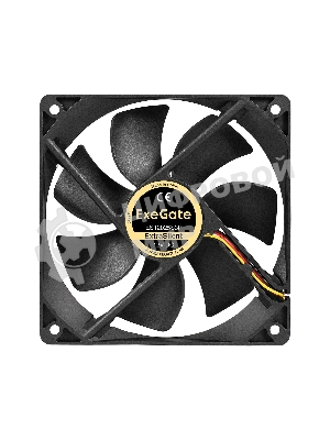 Вентилятор для корпуса ExeGate ExtraSilent ES12025S3P черный, 120 мм, 1300 об/мин, 22 дБ, 3 pin