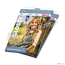 Фотобумага Perfeo А4 170 г/м2 глянцевая 100л (PF-GLA4-170/100) (G16)
