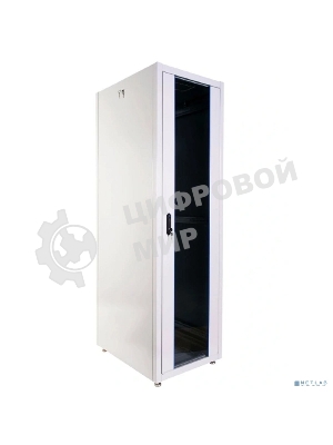 Шкаф телекоммуникационный напольный ЭКОНОМ 42U (800 × 1000) дверь стекло, дверь металл