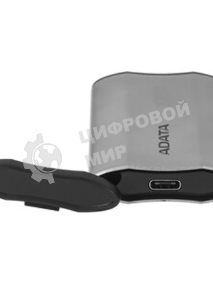Внешний SSD ADATA SD810, 500 Gb, USB 3.2 Gen 2x2 Type-C, R/W 2000/2000, серебристый