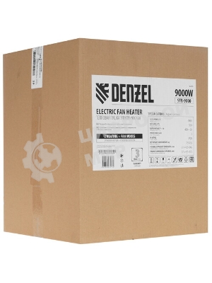 Тепловая пушка Denzel SFH-9000 400 В, 720 м3/ч, 3 реж. вентилятор, 6000/9000 Вт