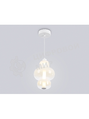 Подвесной светодиодный светильник Ambrella light LH11056 WH/FR белый/белый матовый 18W 3000K D230*350