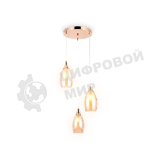 Светильник Ambrella light TR3549/3 GD/TI золото/янтарь E14 max 40W 370*130*1000