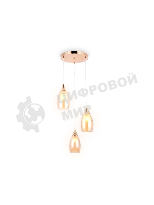 Светильник Ambrella light TR3549/3 GD/TI золото/янтарь E14 max 40W 370*130*1000