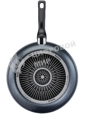Сковорода Tefal Force 4218924 круглая 24см покрытие: антипригарное ручка несъемная (с крышкой) черный (9100048321)