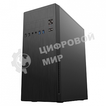 Компьютерный корпус MidiTower Powerman DA812BK черный PM-500ATX-F 2хUSB 2.0+2хUSB 3.0 Audio ATX