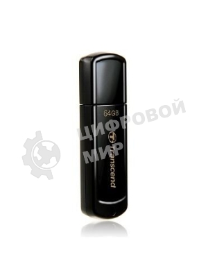 Флешка USB Transcend JetFlash 350 (TS64GJF350), 64Gb, USB 2.0, R/W 15/7, черный