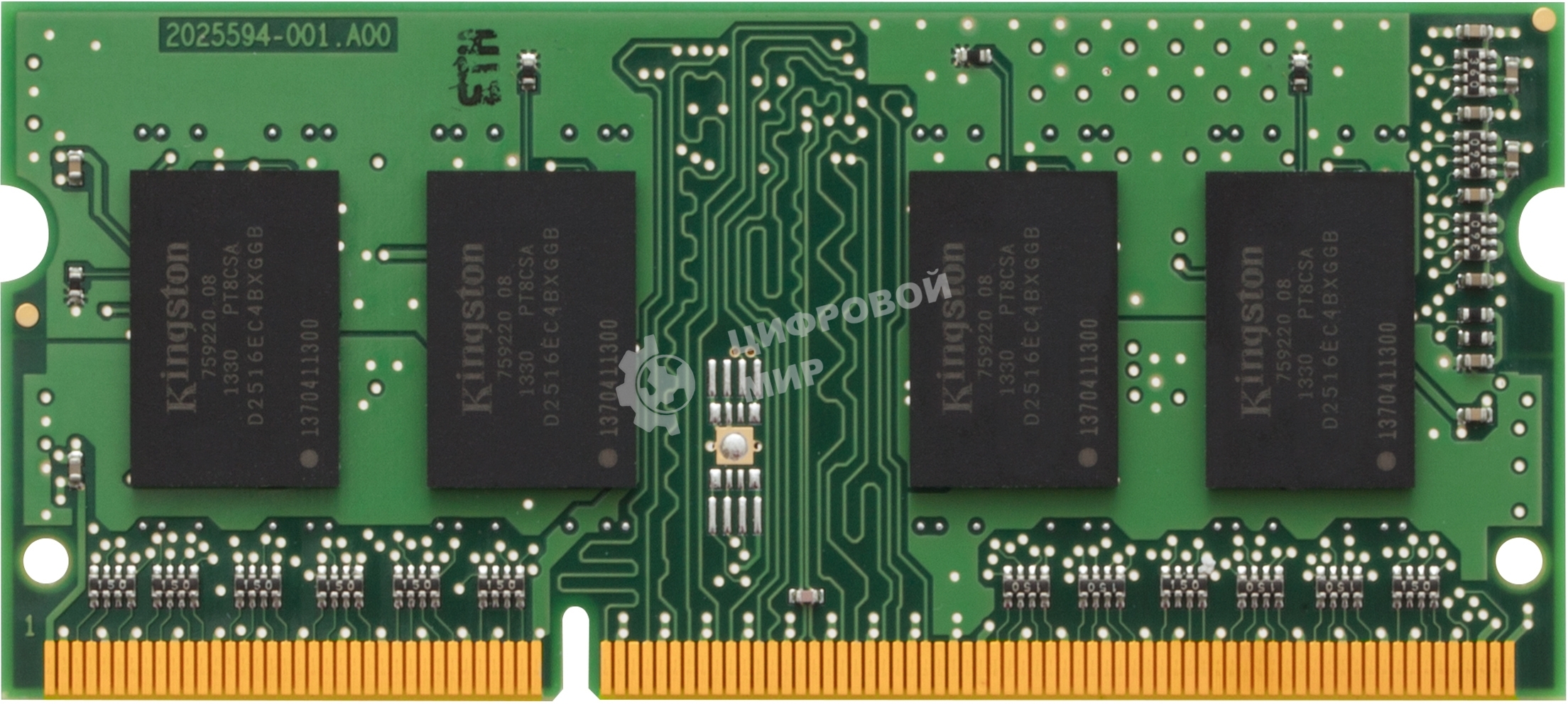 Оперативная память Kingston ValueRAM, DDR3, 4GB (1x4GB), 1600MHz, CL11, SO-DIMM