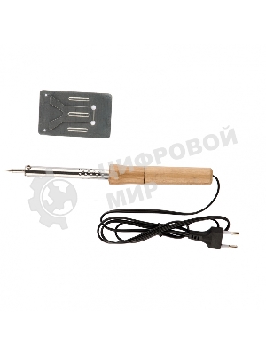 Паяльник Sparta с ручкой из дерева, 60 Вт, 220 В