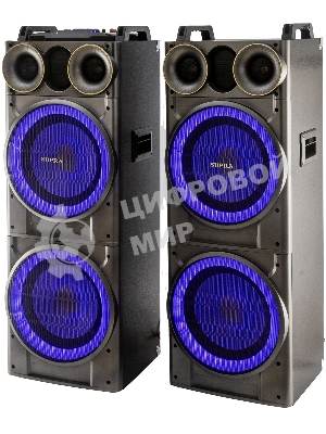 Минисистема SUPRA SMB-2150 черный 1200Вт FM USB BT SD (в комплекте: активн.+пассив.колонки)