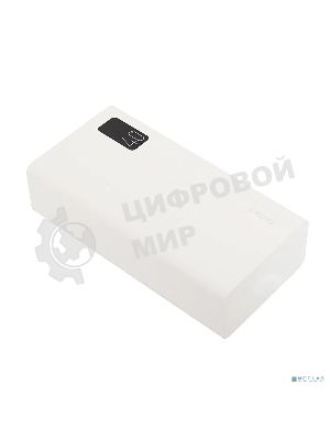 Портативный аккумулятор Perfeo Powerbank MOUNTAINS 40000 mAh/LED дисплей/PD + QC 3.0/Type-C/4 USB/Выход: 3A, max 22.5W White (PF_D0160)