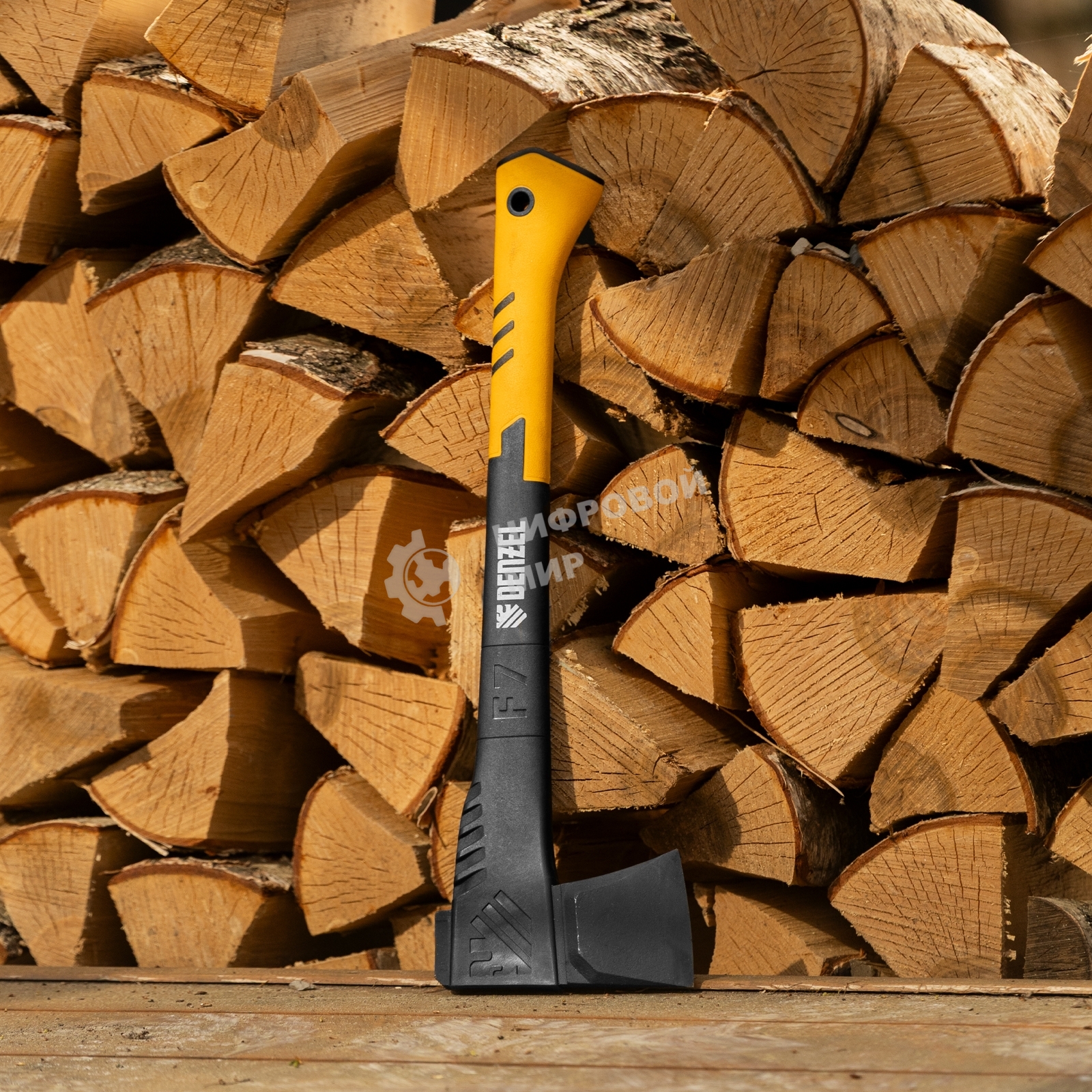 Колун Denzel F7, 1400 гр, двухкомпонентная рукоятка, 500 мм