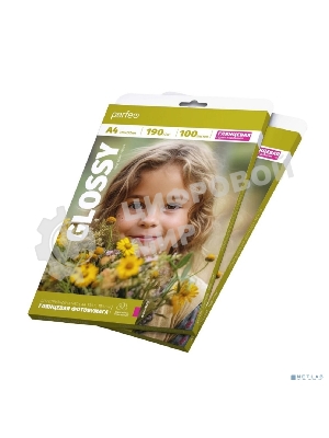 Фотобумага Perfeo А4 190 г/м2 глянцевая 100л (PF-GLA4-190/100) (G13)