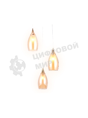 Светильник Ambrella light TR3549/3 GD/TI золото/янтарь E14 max 40W 370*130*1000