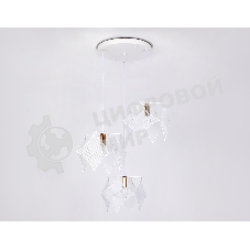 Светильник Ambrella light TR8426/3 WH/GD белый/золото E14/3 max 40W D510*1000